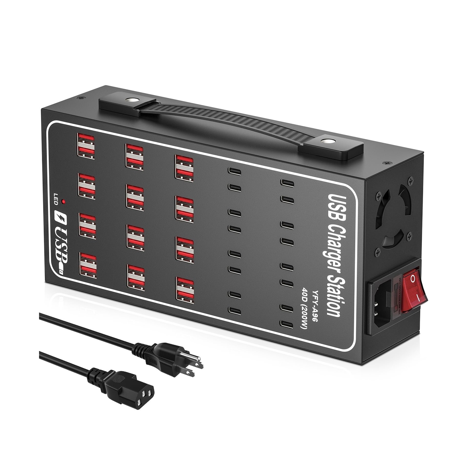 200W 40-Port USB Charging Station for Multiple Devices-image