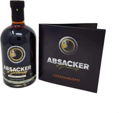 ABSACKER of Germany + Absackercocktaibuch SET – Kräuterlikör 28% vol. 0 ...