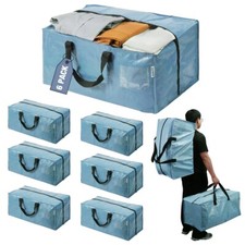 WORKPRO 6 Pack Extra Large Moving Bags Heavy-Duty Storage Tote w/Backpack Straps