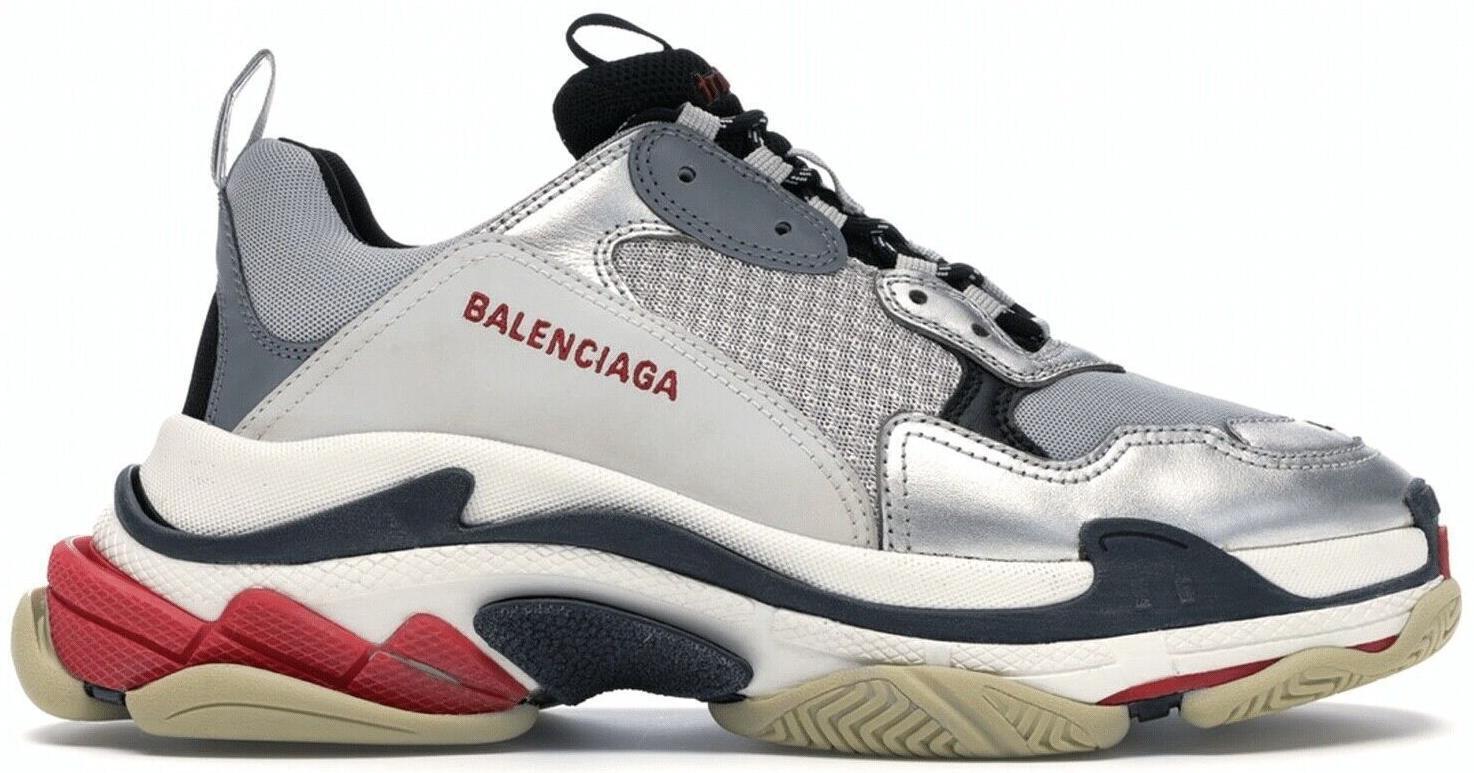 Balenciaga Triple S Sneaker 2018 Silver for sale | eBay