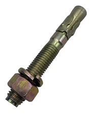 Concrete Wedge Anchor 6"x 0.74 3/4 Hot-Dipped Galvanized Hex-Nut-Head LOT OF 4🔔