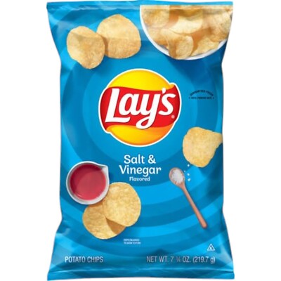 Lay's Salt & Vinegar Flavored Potato Chips 7.75 oz 1 Bag