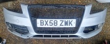 AUDI A4 8K2 B8 Se Tdi Cvt Front Bumper 8K0807105 Silver
