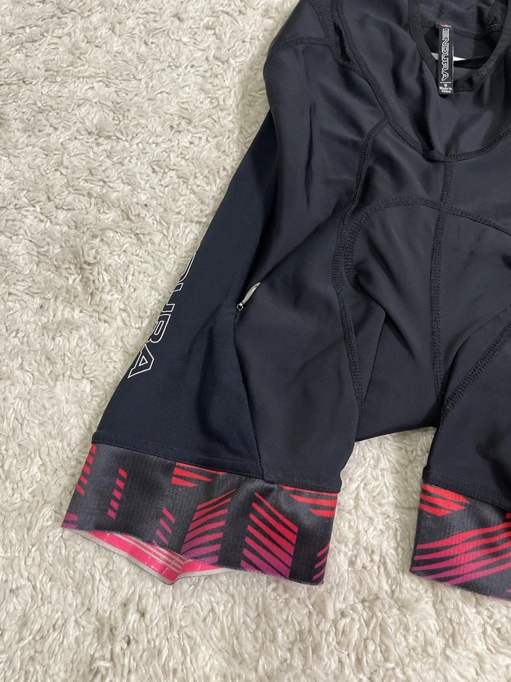 Endura Drop Tail Zip SL Pro Zip 2 in 1 Red Cycling Women's Lady Sz S - Image 4 of 4