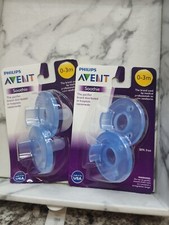Avent Soothie Pacifier Blue 0-3 Months 4 Pack