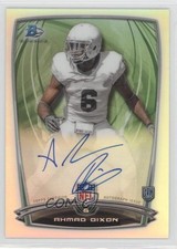 2014 Bowman Rookie Chrome Refractor Auto Ahmad Dixon #105 Auto 2u3