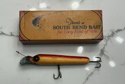 Moulinet de pêche en métal anti-coups de fouet South Bend modèle D n