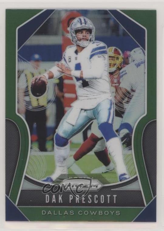 2019 Panini Prizm Green Prizm Dak Prescott #37 qc6