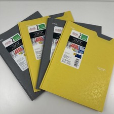 Mead Five Star 2 Pocket 3 Prong Plastic Folder QTY 4 Colorful Portfolio