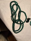 Vintage Emerald Bead Necklace White House Black Market Bracelet  Clip Earrings — photo 4