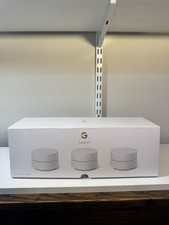 Google Nest WiFi Router GJ2CQ 3-Pack Mesh System   Open Box, Tested.