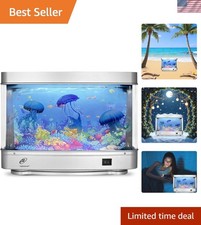 Mesmerizing Jellyfish Decorative Aquarium LED Night Light for Peaceful Ambiance