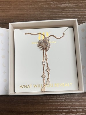 Ring Bomb Party Halo Necklace NK68833 ''Heart Of The Heavens'' Rose Gold Bolo