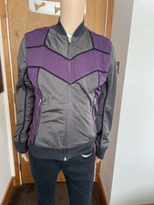 DIESEL Men's Reversible Bomber Jacket Retro Purple Grey & Denim Medium BNWT