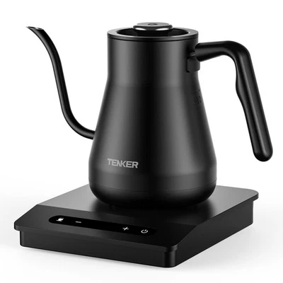 TENKER 1200W Electric Gooseneck Tea Kettle Pour Over Kettle for Coffee Tea Boil Watter