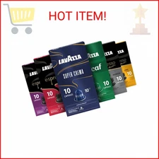 Lavazza Espresso Favorites Collection of Aluminum Capsules Compatible with Nespr