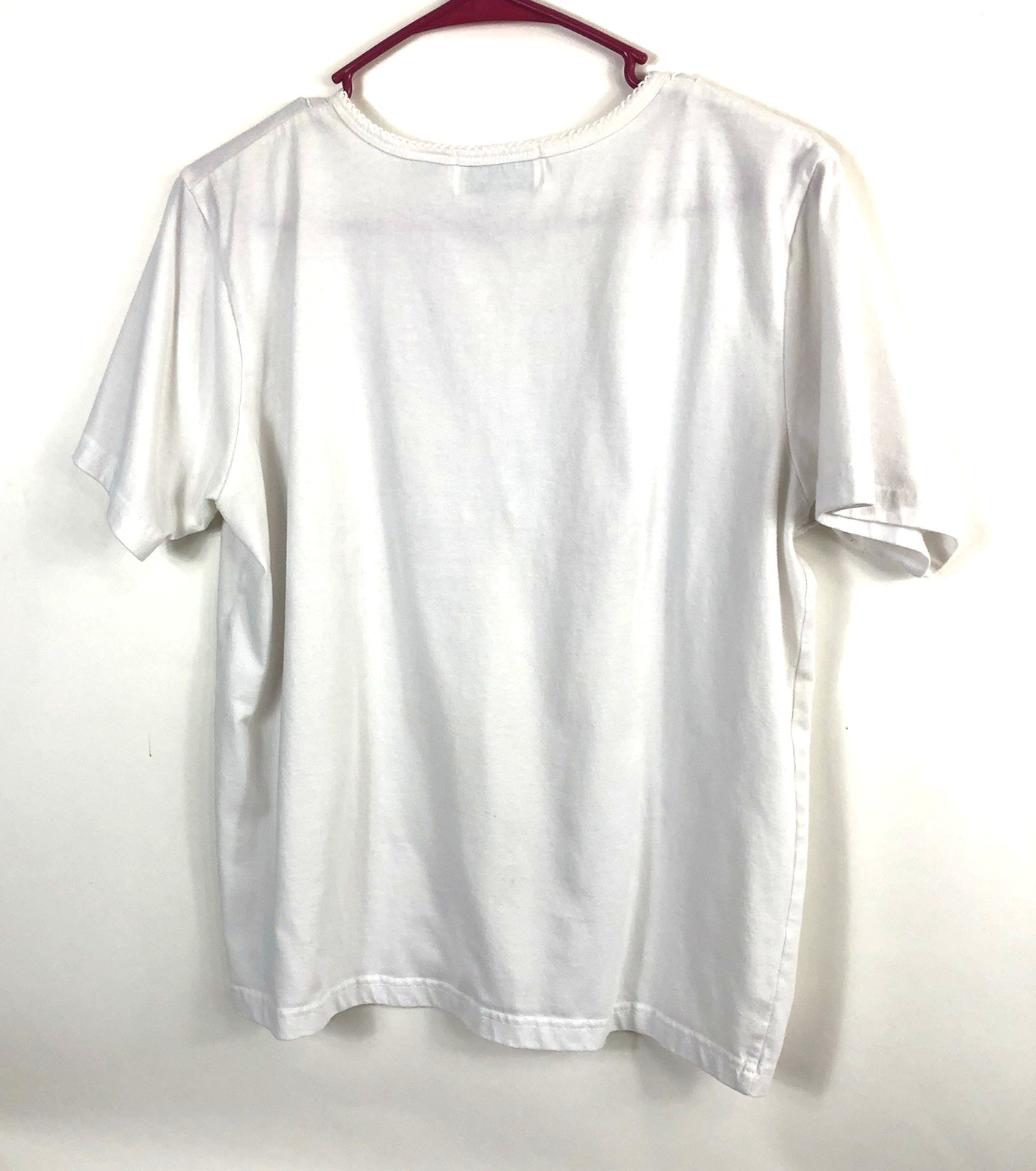 Shenanigans Women's Round Neck Solid White Multic… - image 5