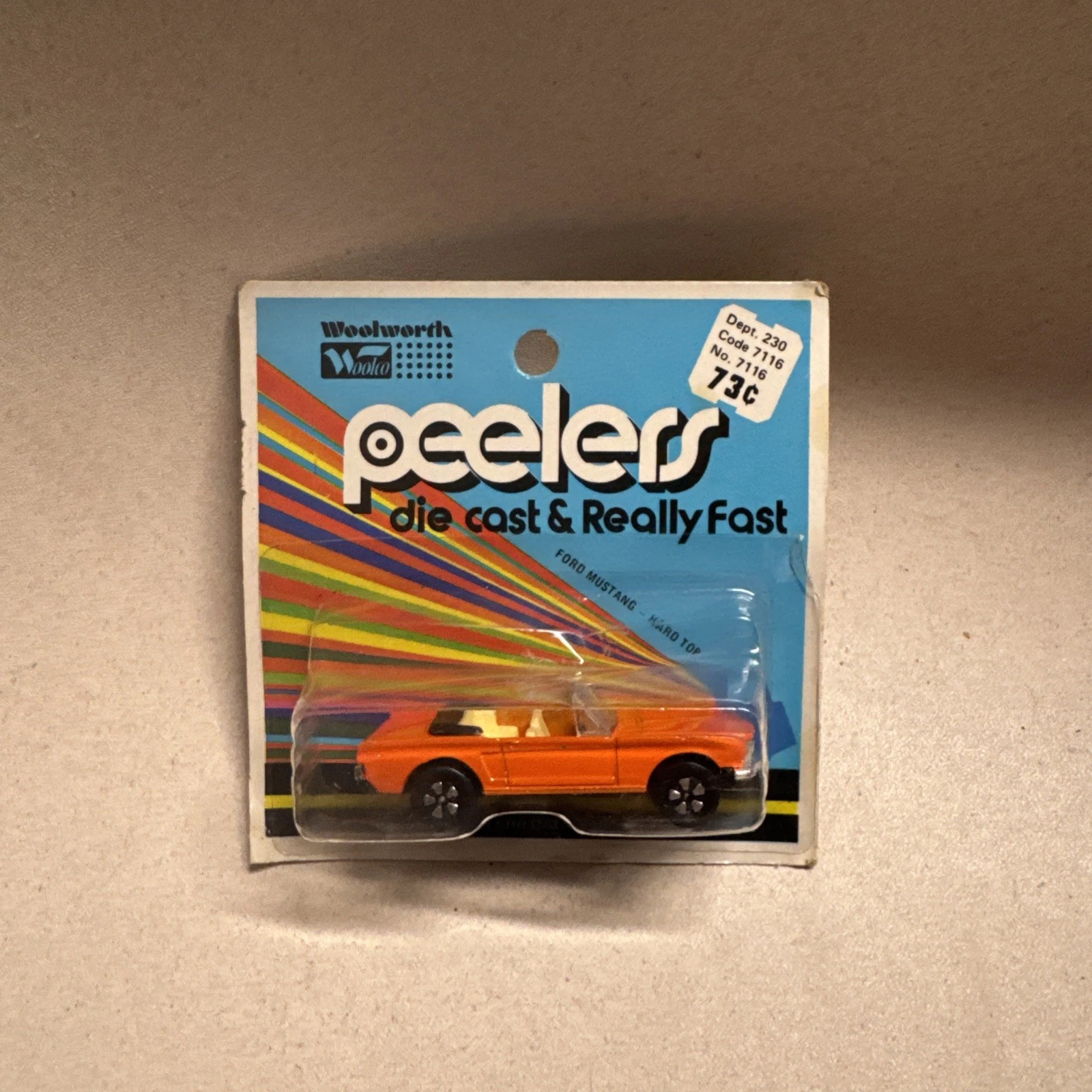 Vintage "RARE" Playart made for Woolworth/Peelers Ford Mustang Hard Top 7116