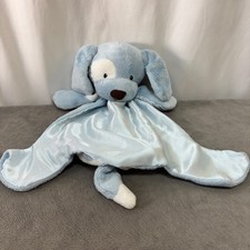 Spunky Huggybuddy Blue Puppy Dog Plush Stuffed Animal Satin Lovey 6047442