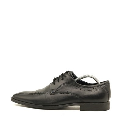 Bugatti Herren Business Oxford Business-Schuhe Schwarz Echtleder EU 42