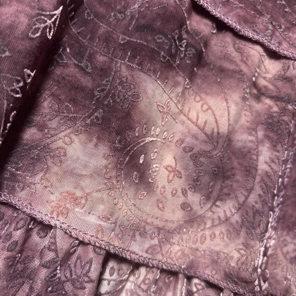 Vintage Katies Cotton Skirt - M - Paisley Boho A-line Midi - Image 2 of 4