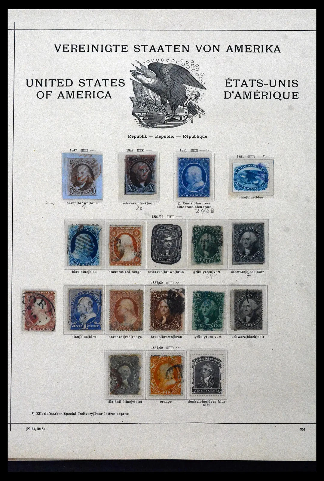 USA UNITED STATES 1847-1914 w/ Certificates PREMIUM Stamp Collection