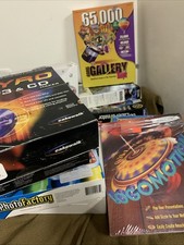 Lot Of Vintage Computer Software Corel Calkewalk Locomotion Print Office Open