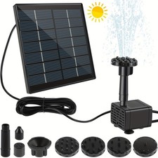 Solar Panel Powered Water Feature Pump Garden Pool Small Pond Aquarium Fountain