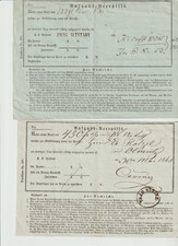 Znaczki Austria, trzy zadania. Recepcja z Pragi, 1867, 1868