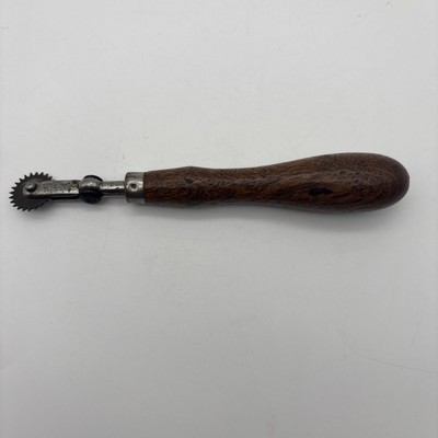 Tracing Wheel Pattern Tracer Tool Wood Handle 6 Long- Estate Find