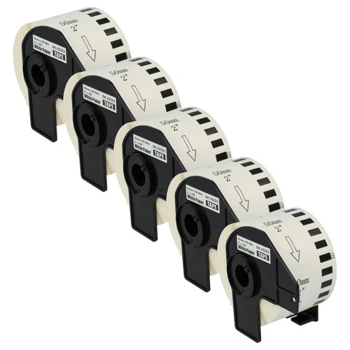 5x rouleaux d'étiquettes ruban avec Brother PT QL-810WC QL-810 Series