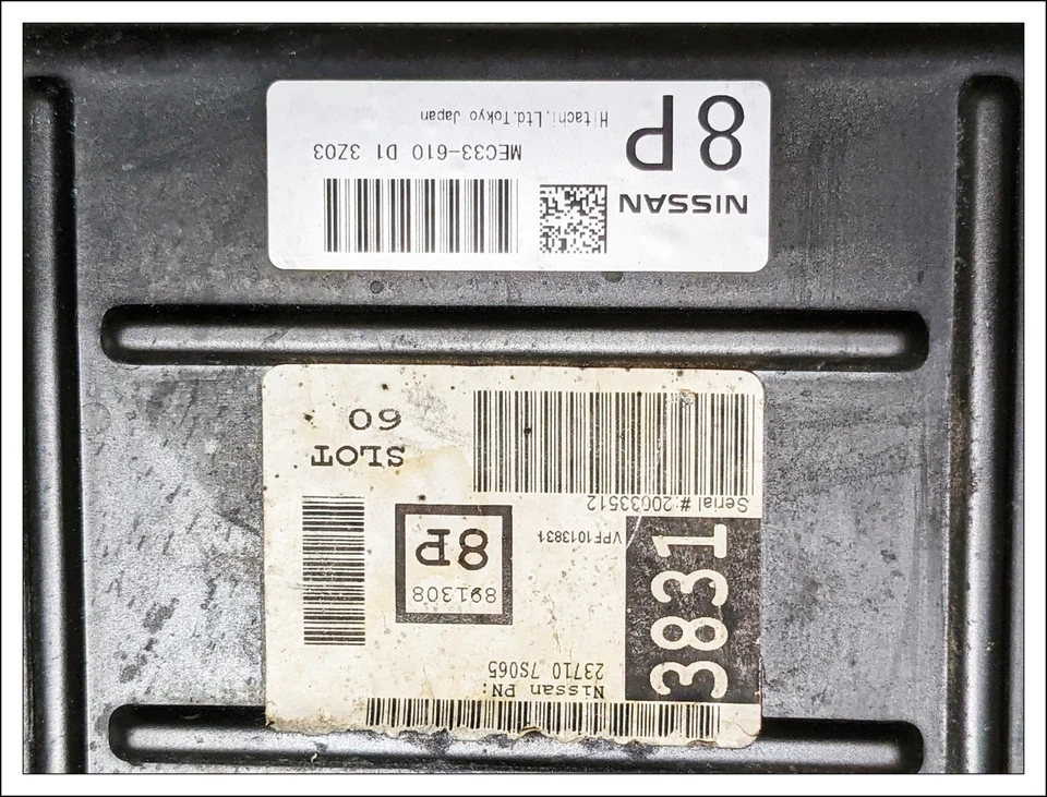 ✅ Módulo informático motor Nissan Titan 2004 5,6 L ECU ECM 23710-7S065 MEC33-610 D1 Foto 3 de 4