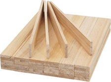 Wooden Sticks Wooden Dowels for Crafts, Wood Strips Slats for Crafts 1/8"x 3/4"