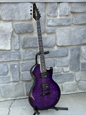Jackson Monarkh SC JS22Q Electric Guitar  - Trans Purple Burst