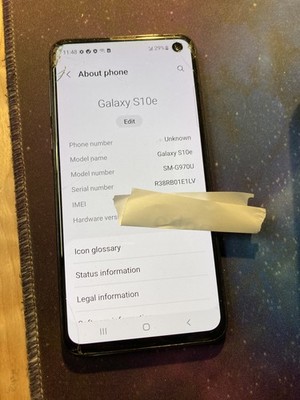 Samsung Galaxy S10e SM-G970U Spectrum 128GB Storage Screen DMG Unlocked C