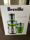 Breville The Juice Fountain Cold Plus 1000W Juicer - Silver BJE530BSS New In Box