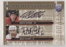 2006 Upper Deck Be a Player Signatures Duals Robyn Regehr Brad Stuart Auto 1o3