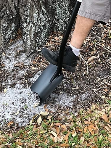 Square Garden Spade Shovel - 46 - Steel Flat Shovel with D-Handle - Gar