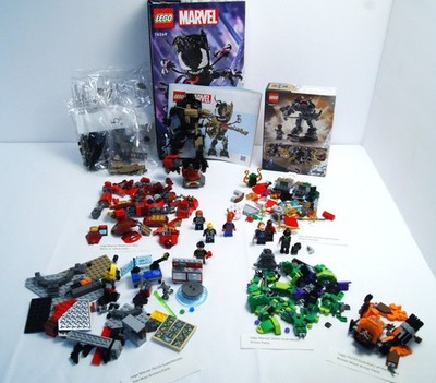 Lego Marvel Super Heroes MiniFigures Incomplete Sets, Parts Read Lot Details