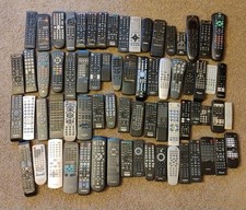 Large Lot Of 70 Vintage Modern Remote Controls Assorted Brands Untested