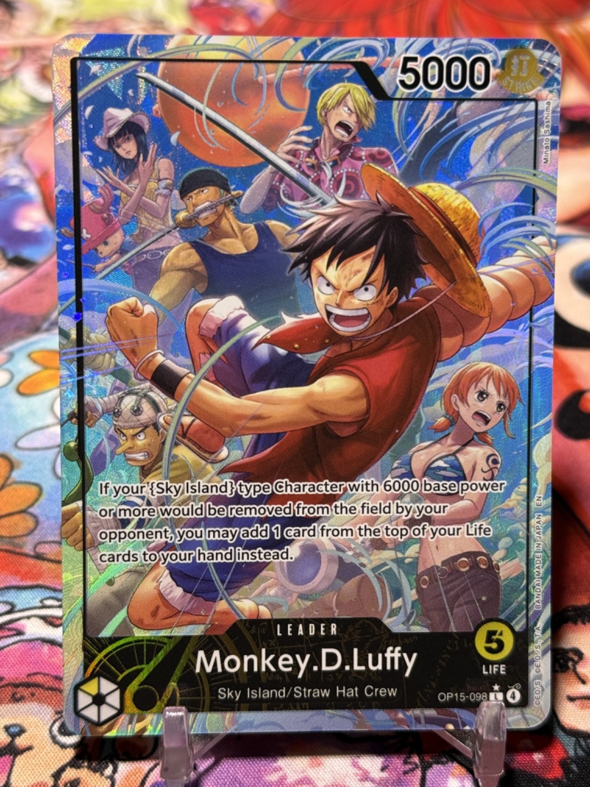 2026 ONE PIECE OP15 MONKEY D. LUFFY、PSA Monkey.D.Luffy 2026 Adventure on Kami's Island #OP15-098 Leader