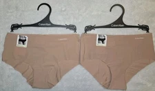 Calvin Klein (2-PACK) Invisibles HIPSTER Panty D3429-810 (Size SMALL) MSRP $30