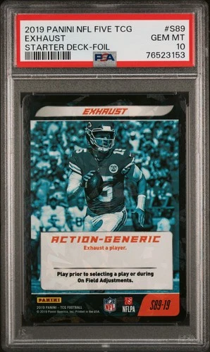 Patrick Mahomes 2019 Panini Nfl Five Tcg Starter Deck Foil #S89 PSA 10