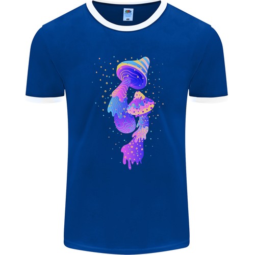 Psychedelische Magic Pilze Lsd Herren Ringer Fotl - Bild 4 von 11
