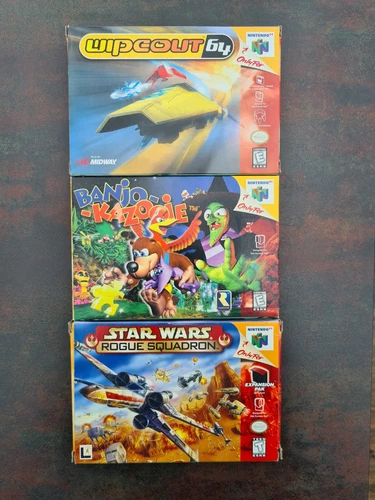 Nintendo 64 Spiele, 3 Stück TOP-N64-Spiele mit englischer Anleitung