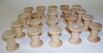 Twenty Small Center Craft Thread Spools