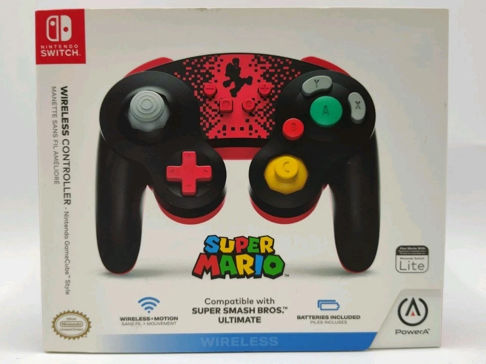 Official Nintendo Switch GameCube Style Wireless Controller [ Mario ] BRAND NEW! - Image 4 of 4