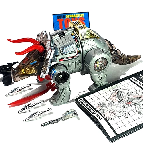 Vtg Transformers G1 DINOBOT SLAG figure 100% COMPLETE 1985