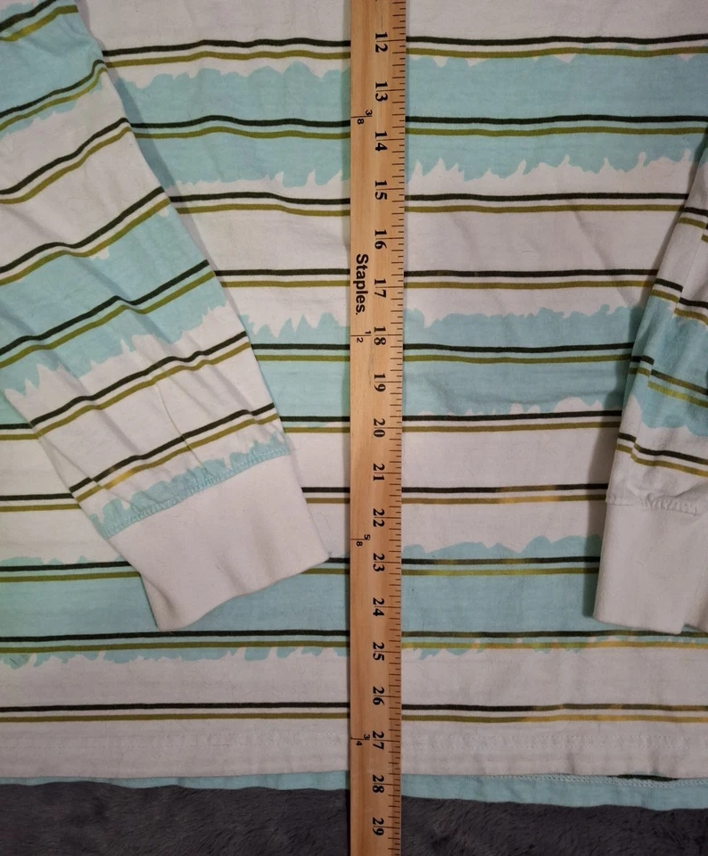 Camisa Akademiks 3xl Para Hombre Logo Azul Pastel/Dorado Rayas 100% Algodón Grande/Alta Foto 2 de 4