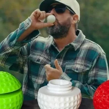 Happy Gilmore 2 Drinking Ball Golf Gag Gift Dad Fathers Day Birthday Funny